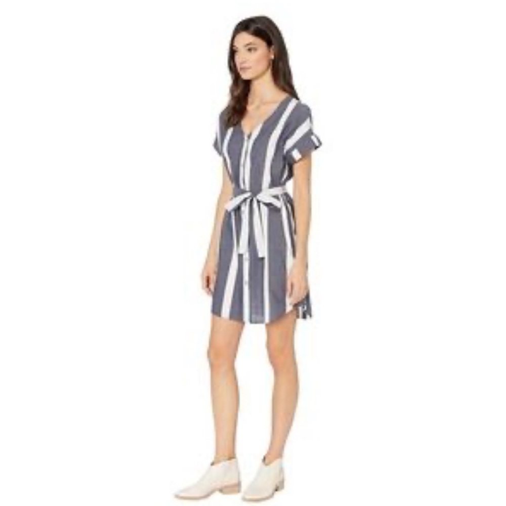 Roxy Navy and‎ White Striped Dress